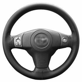 Lemonbest C0196 Universal Car Steering Wheel Stitch On Wrap Cover, 106 cm, Black
