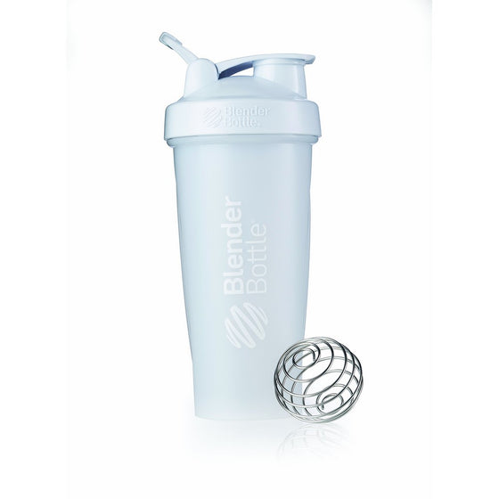 BlenderBottle Classic Loop Top Shaker Bottle, 28-Ounce, Frosted White