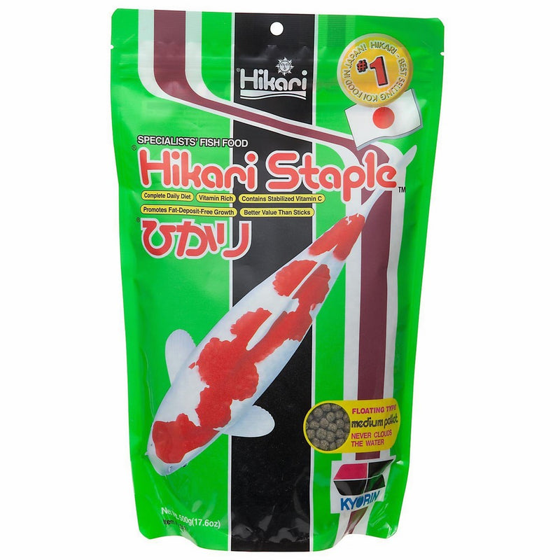 Hikari 17.6-Ounce Staple Floating Pellets for Koi and Pond Fish, Medium