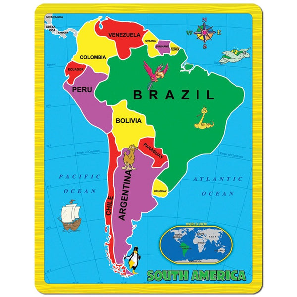 Continent Puzzle - South America (15 Piece)