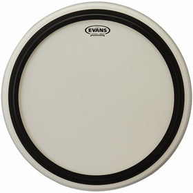 Evans EMAD Coated White Bass Drum Head, 22 Inch
