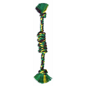 Flossy Chews Assorted Color Monkey Fist Bar, Large, 18-Inch