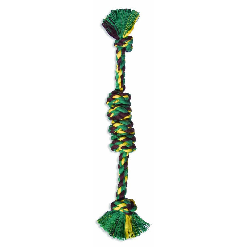 Flossy Chews Assorted Color Monkey Fist Bar, Large, 18-Inch