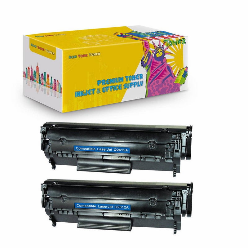 New York Toner Remanufactured Replacement Laser Toner Cartridge for Hewlett Packard Q2612A (HP 12A) Black