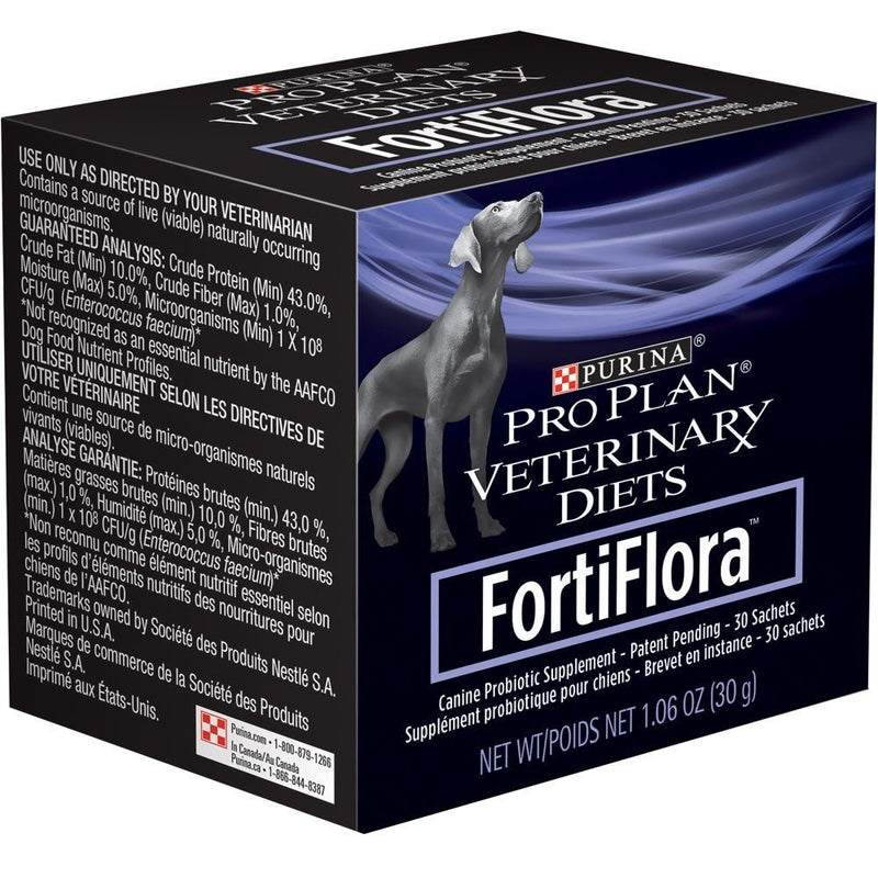 Purina Fortiflora Canine Nutritional Supplement Box, 30gm/30 Count