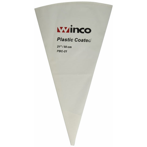 Winco PBC-21 Pastry Bag Cotton with Plastic Coating, 21-Inch