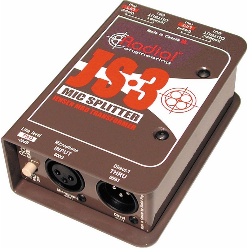 Radial JS3 Passive Microphone Splitter