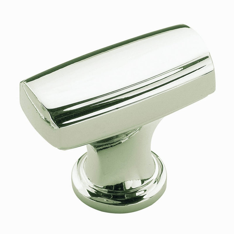 Amerock BP55311PN Highland Ridge Rectangular Knob, Polished Nickel, 35mm