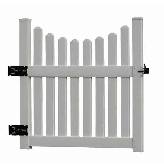 48.5"W Vinyl Cottage Picket Gate