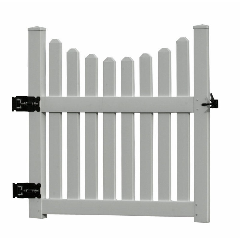 48.5"W Vinyl Cottage Picket Gate