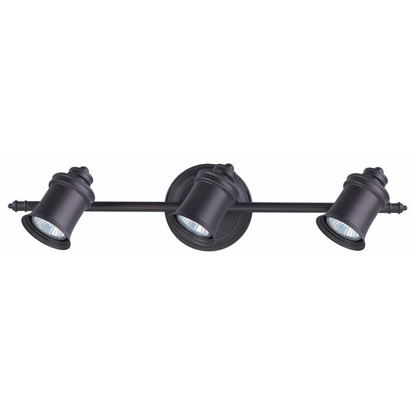 Canarm IT299A03ORB10 Taylor 3-Bulb Wall Mount Track Light, Oil Rubbed Bronze