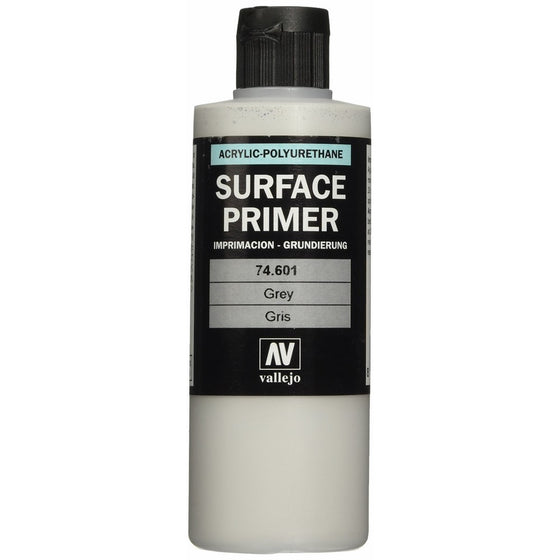 Vallejo Grey Primer Acrylic Polyurethane, 200ml