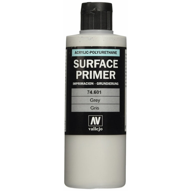 Vallejo Grey Primer Acrylic Polyurethane, 200ml