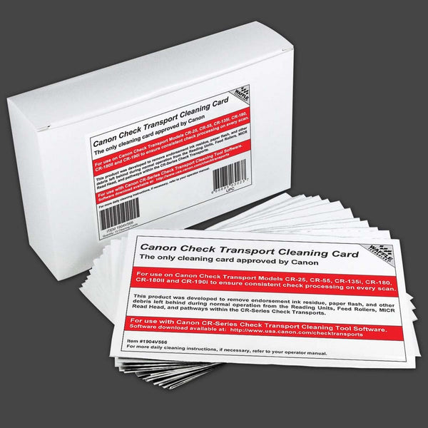 Cleaning Cards for Canon CR-Series Check Scanners (Box of 15)