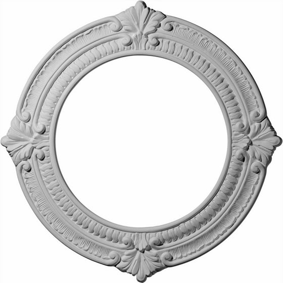 Ekena Millwork CM13BN 13 1/8-Inch OD x 8-Inch ID x 5/8-Inch Benson Ceiling Medallion