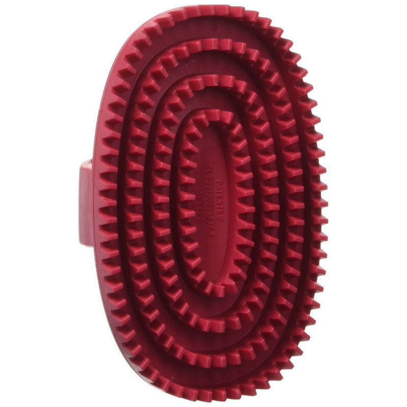 Le Salon Essentials Rubber Curry Grooming Brush with Loop Handle