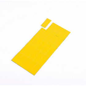 MasterVision Magnetic Dry Erase Tape Strips, 7/8 x 2 Inches, Yellow, 25 Count