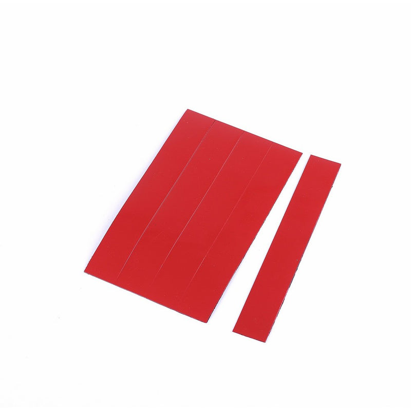MasterVision Magnetic Dry Erase Tape Strips, 7/8 x 6 Inches, Red, 25 Count