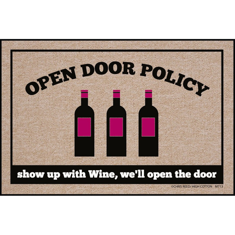 High Cotton Doormat, Open Policy Wine