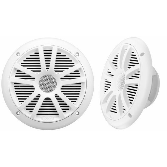 BOSS Audio MR6W 180 Watt (Per Pair), 6.5 Inch, Full Range, 2 Way Weatherproof Marine Speakers (Sold in Pairs)