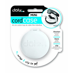 Dotz Mini Cord Wrap for Cord and Cable Management, White (MCW32M-CW)
