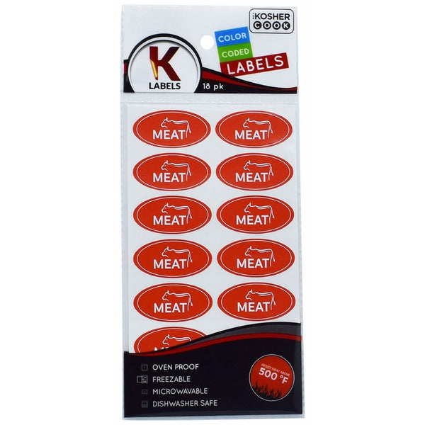 The Kosher Cook KCKH2001M Kosher Meat Stickers, 1-Piece