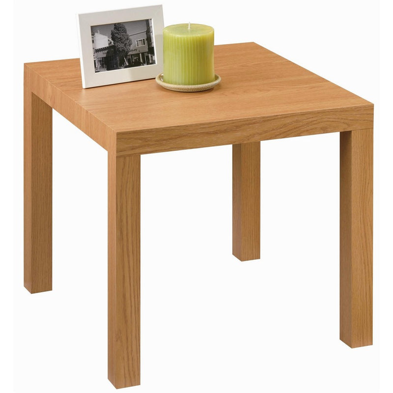 DHP Parsons Modern End Table, Multi-use and Toolless Assembly, Natural Stain