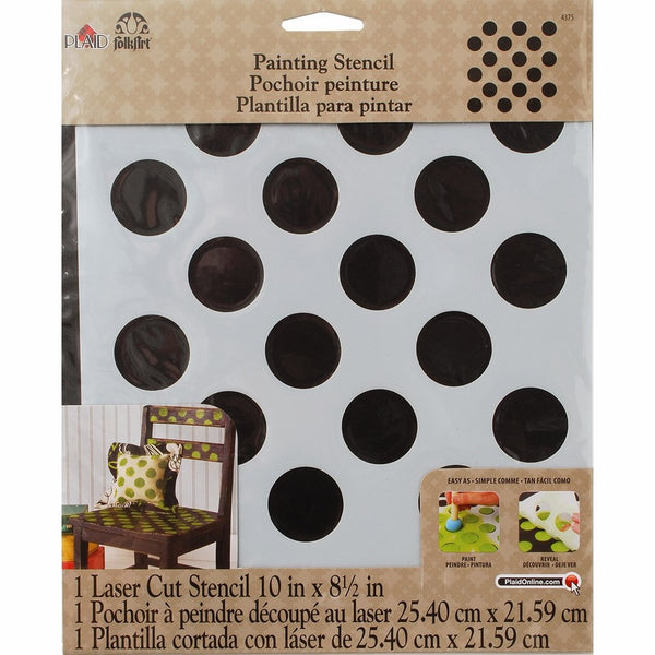 FolkArt Handmade Charlotte Laser Stencils, 4375 Polka Dot