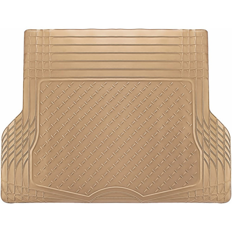 OxGord WeatherShield HD Rubber Trunk Cargo Liner Floor Mat, Trim-to-Fit for Car, SUV, Van, Trucks Beige