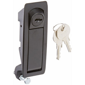 Southco C2-32-25 Series Powder Coated Zinc Alloy Adjustable Lever Hand Operated Compression Latch, 0.20" Thick, 0.04"-0.94" Grip Range, Black