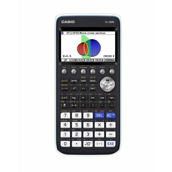Casio Color Graphing Calculator, Black & White,7.21"Wx10.32"Lx2.05"H (FX-CG-50-L-IH)