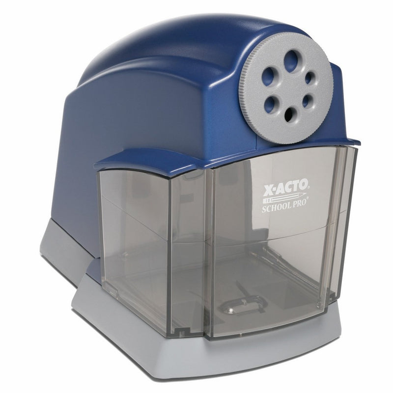 X-ACTO School Pro Classroom Electric Pencil Sharpener, Blue, 1 Count (1670)