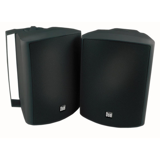 Dual Electronics LU53PB 5 ¼ inch 3-Way High Performance Indoor, Outdoor & Bookshelf Studio Monitor Speakers with Swivel Brackets & 125 Watts Peak Power