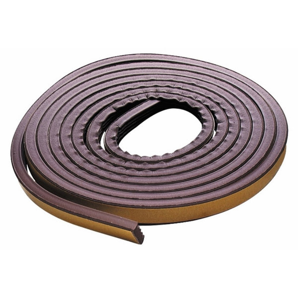 M-D Building Products 2550 All-Climate Edam Weatherstrip P Strip, 17 Feet, Brown