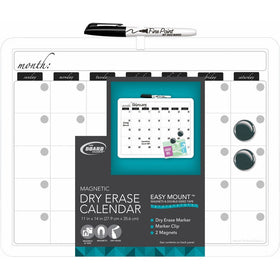 Board Dudes 11" x 14" Plastic Framed Magnetic Calendar (CYM19)