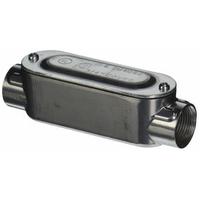 Halex 58407 3/4-Inch Aluminum Conduit Body with Cover and Gasket Type C