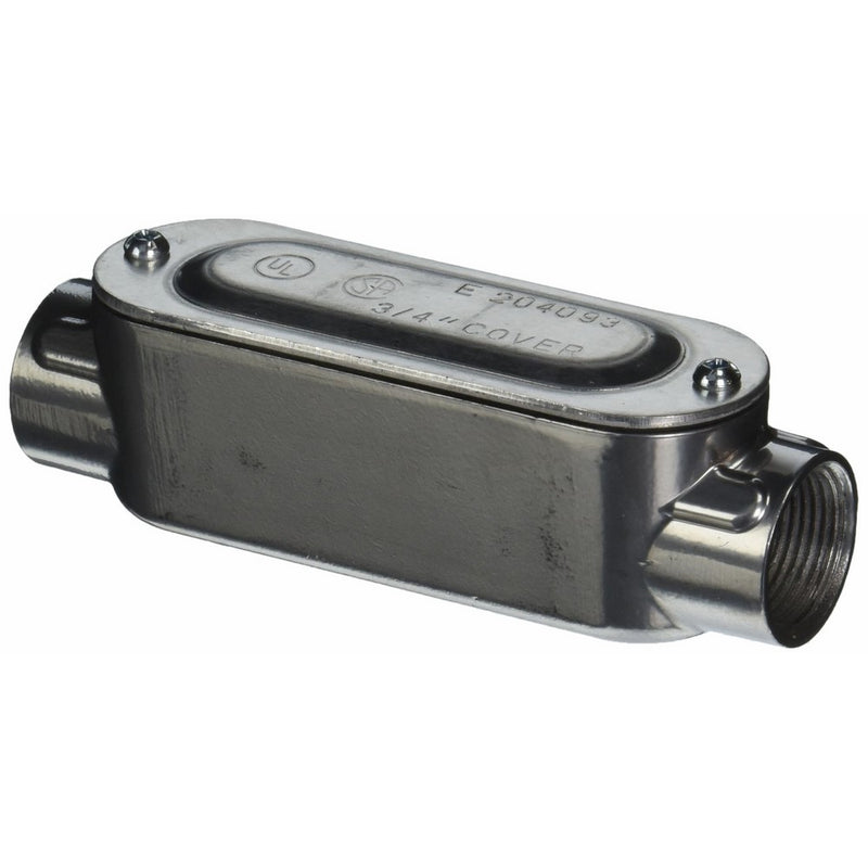 Halex 58407 3/4-Inch Aluminum Conduit Body with Cover and Gasket Type C