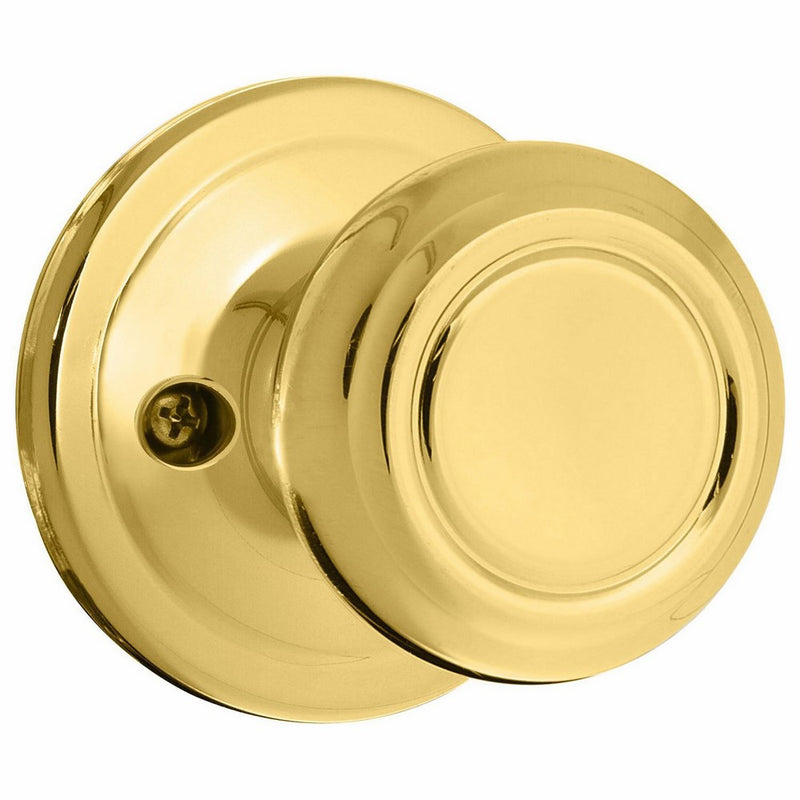 Kwikset Cameron Half-Dummy Knob in Polished Brass