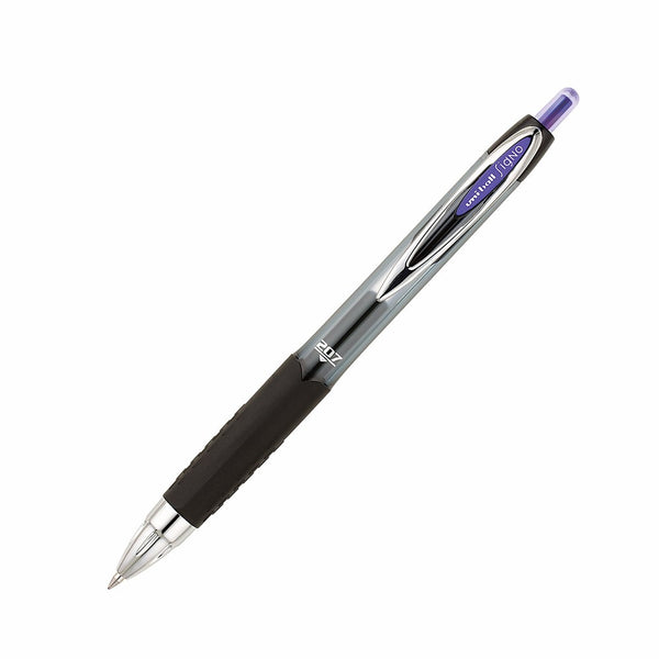 uni-ball 207 Retractable Gel Pens, Medium Point (0.7mm), Purple, 12 Count