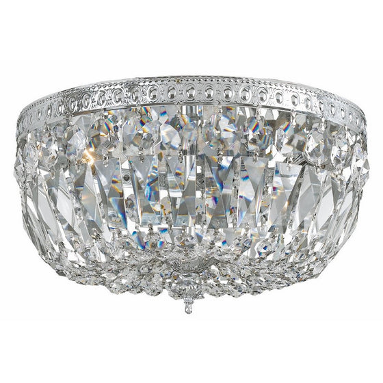 Crystorama 712-CH-CL-MWP Crystal Three Light Ceiling Mounts from Richmond collection in Chrome, Pol. Nckl.finish,