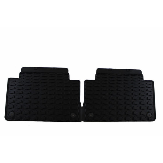Genuine Audi Accessories 4L0061511041 Black Rubber Rear All Weather Floor Mat for Audi Q7, (Set of 2)