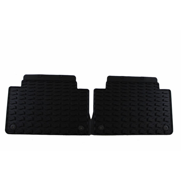 Genuine Audi Accessories 4L0061511041 Black Rubber Rear All Weather Floor Mat for Audi Q7, (Set of 2)