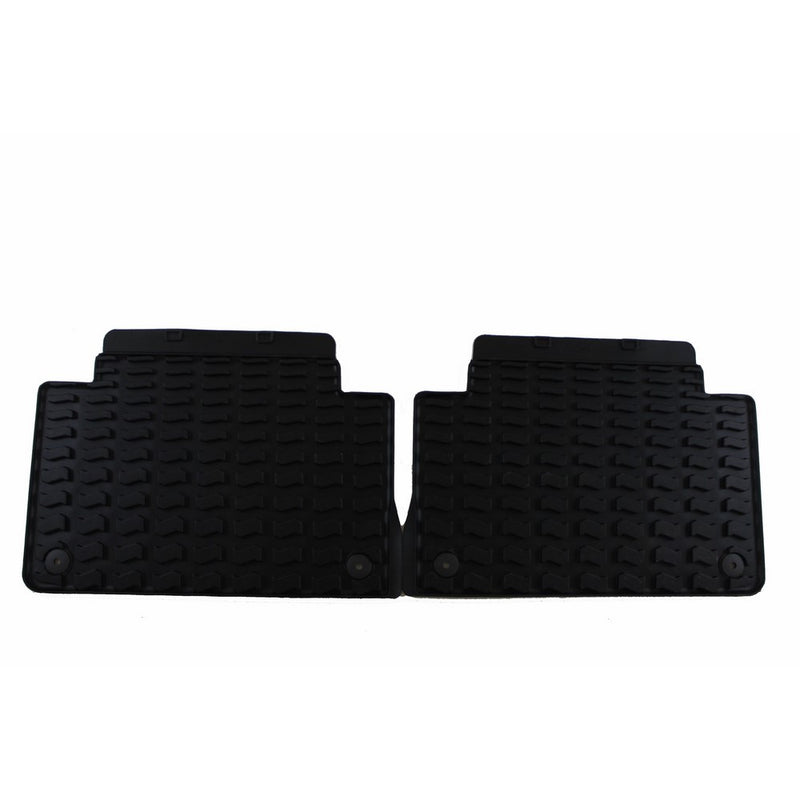 Genuine Audi Accessories 4L0061511041 Black Rubber Rear All Weather Floor Mat for Audi Q7, (Set of 2)