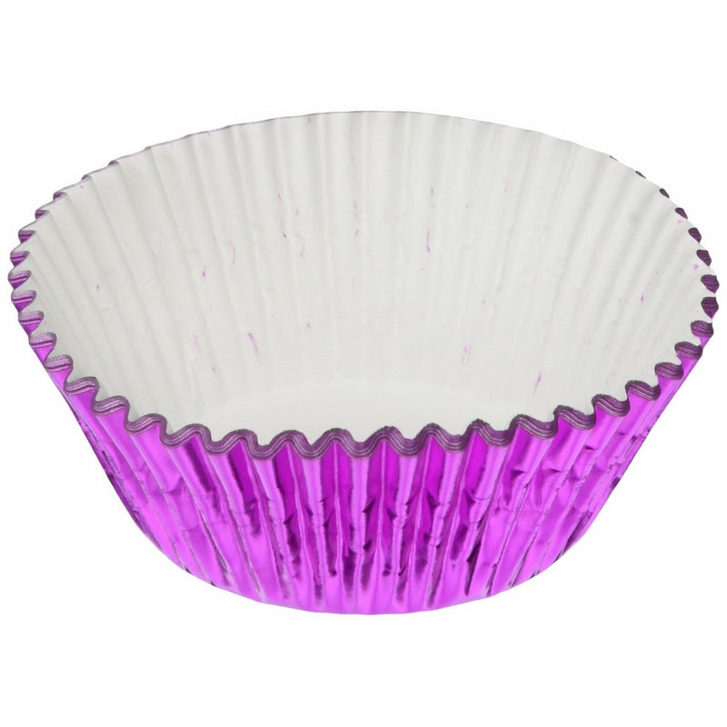 Jubilee Sweet Arts Foil Cupcake Muffin Baking Cups, Standard, 50 count, Hot Pink