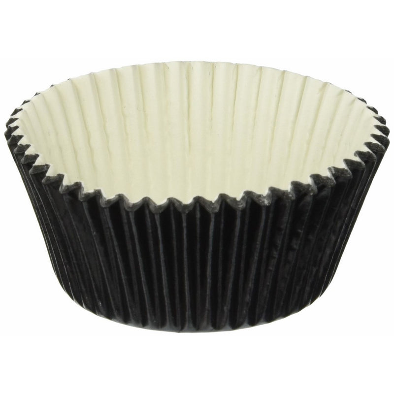 Jubilee Sweet Arts 50 Count Baking Cups, Standard, Black Foil
