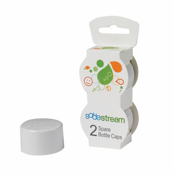 SodaStream Bottle Caps, White, 2-Pack