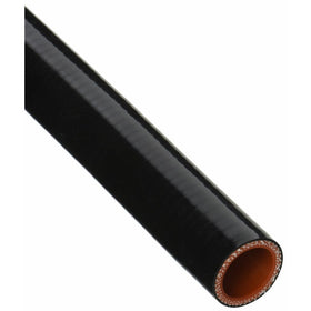 HPS HTST-100-BLK Silicone High Temperature 4-ply Reinforced Tube Coupler Hose, 90 PSI Maximum Pressure, 12" Length, 1" ID, Black