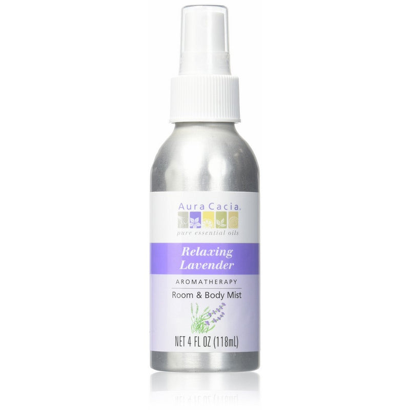 Aura cacia Relaxing Lavender Aromatherapy Room & Body Mist 4 Oz