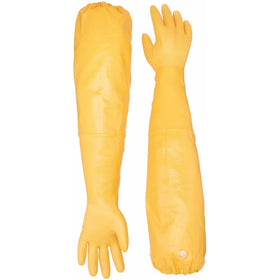 Showa Atlas 772 M Nitrile Elbow Length Chemical Resistant Gloves, 26", Yellow