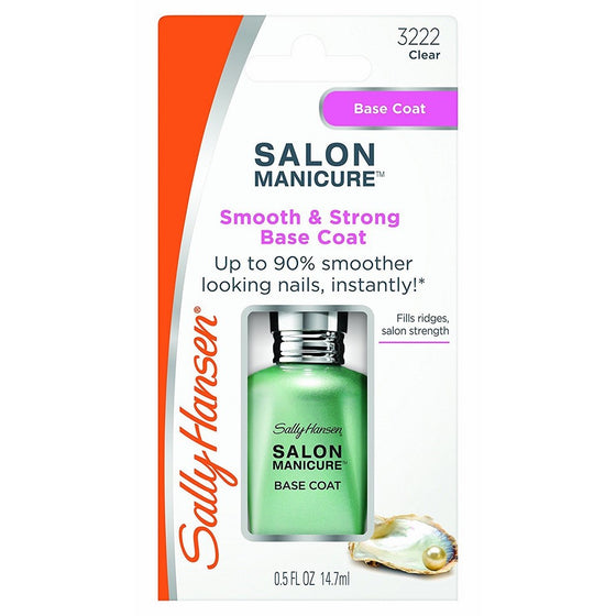 Sally Hansen Salon Manicure Smooth and Strong Base Coat, 0.5 Fluid Ounce